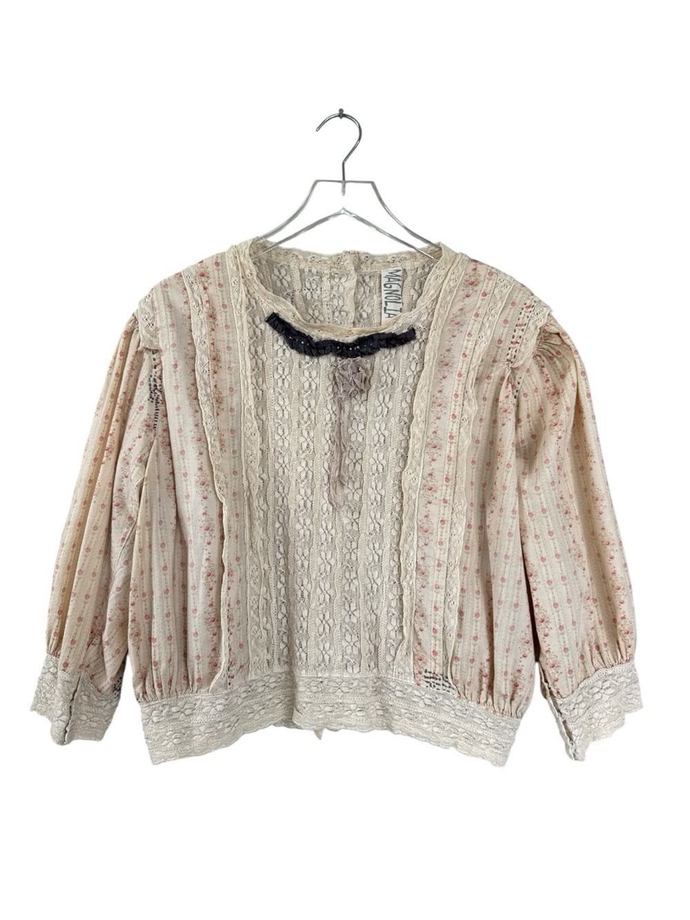 Magnolia Pearl Floral Danika Blouse Rosebud Top One Size